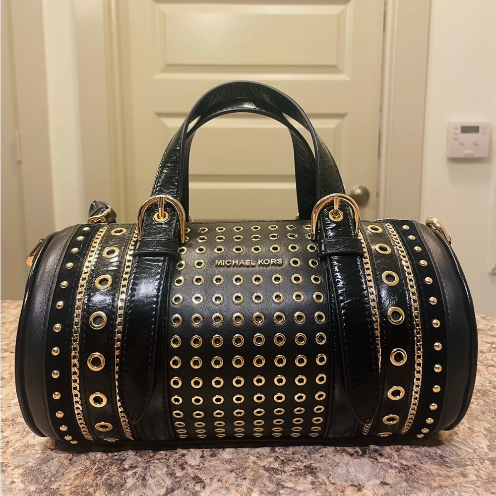 MK Black Gold Stud Purse.